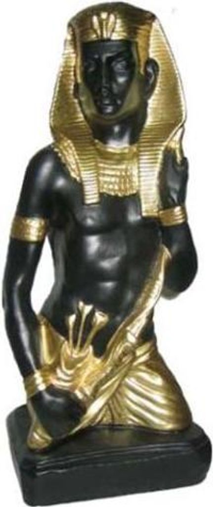 Ägypten Skulptur Pharao Kunststoff Statue Figuren Statuen Antik Stil 46cm Neu