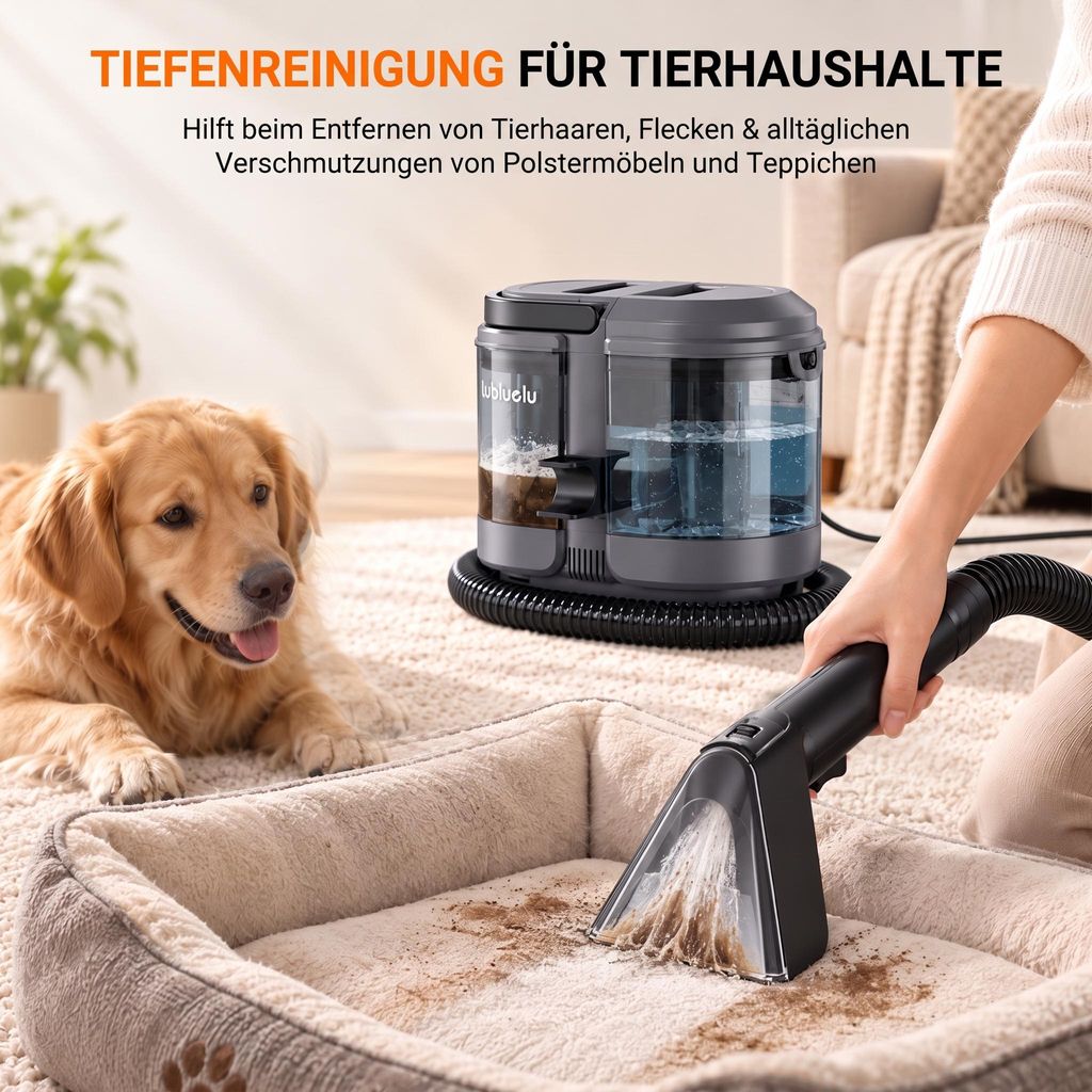 Lubluelu V1 Polsterreiniger Teppichreiniger Waschsauger