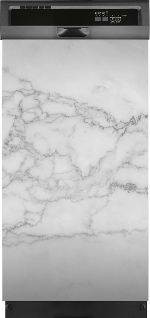 Magnete Dekorative 45x80 cm Küche Magnetmatte Spülmaschine - weiss Marmor