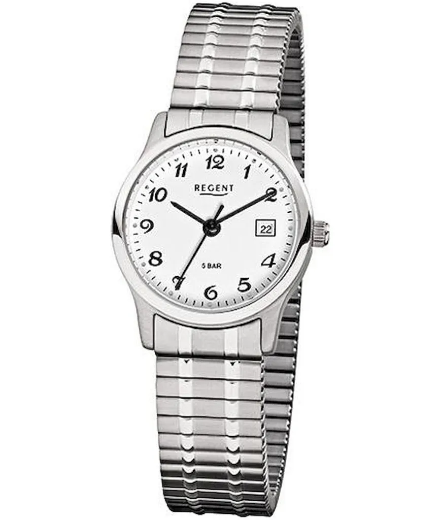 Orologio da polso Regent F-885 da donna analogico al quarzo con data a strappo Ø 27 mm