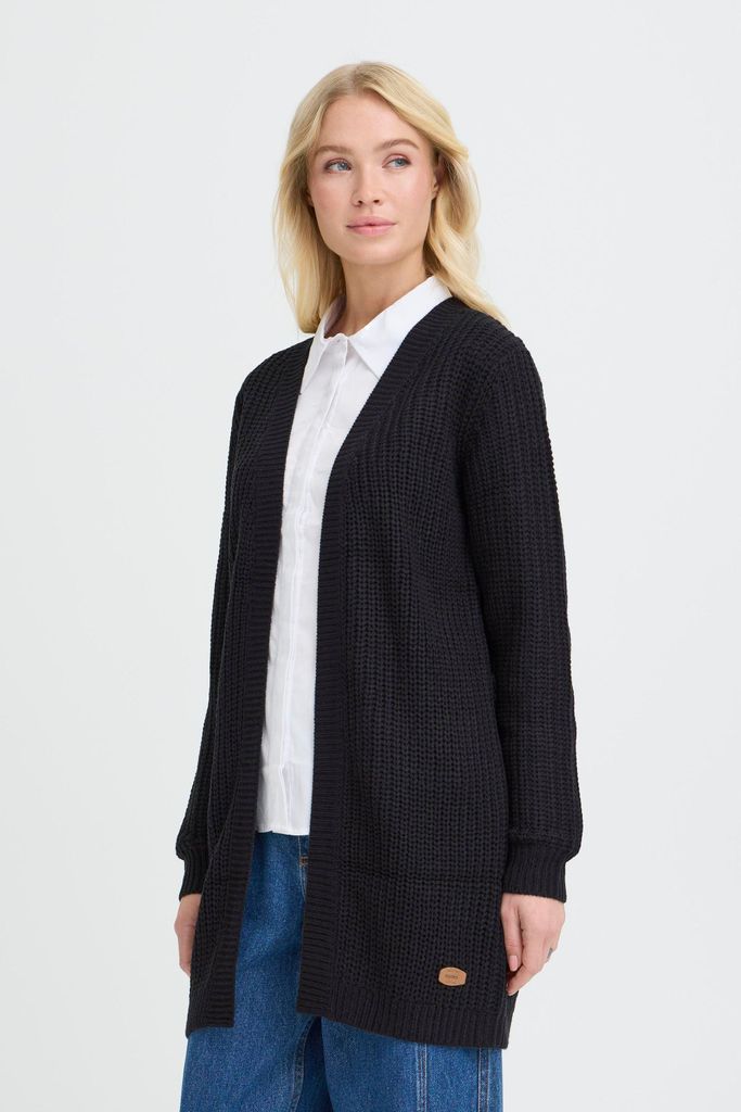 OXMO OXEDNA Damen Strickjacke Grobstrick Cardigan regular fit