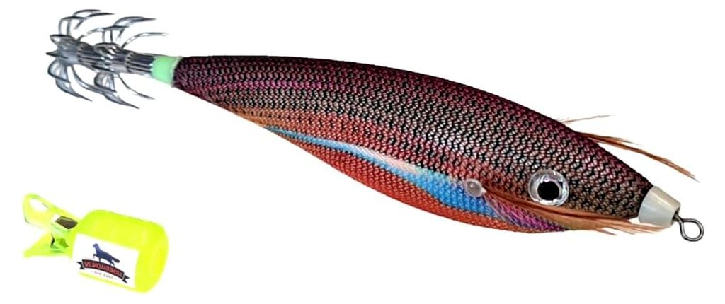 Williamson Köder für Seppie Totanara mit Nadel, künstlich, Tintenfisch, 2 Körbe