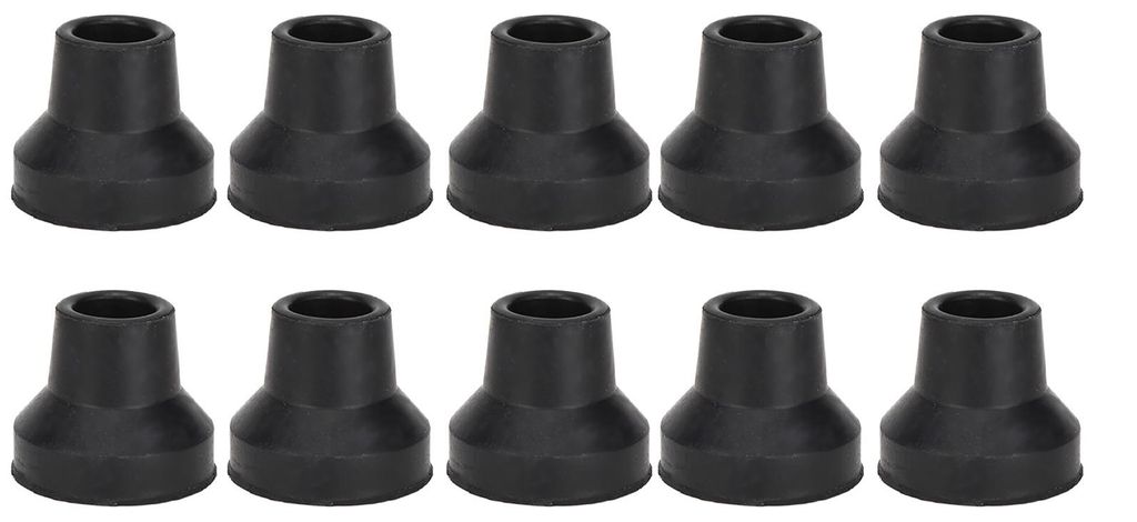 10 Stück rutschfeste, verschleißfeste Gummispitzen für Gehstöcke und Faltstöcke, 12 mm / 0,47 Zoll