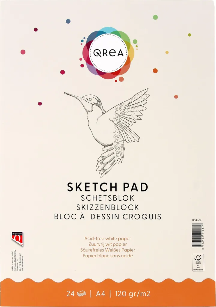 Bloc papier dessin A4 120g pour croquis et esquisses - Pack de 50