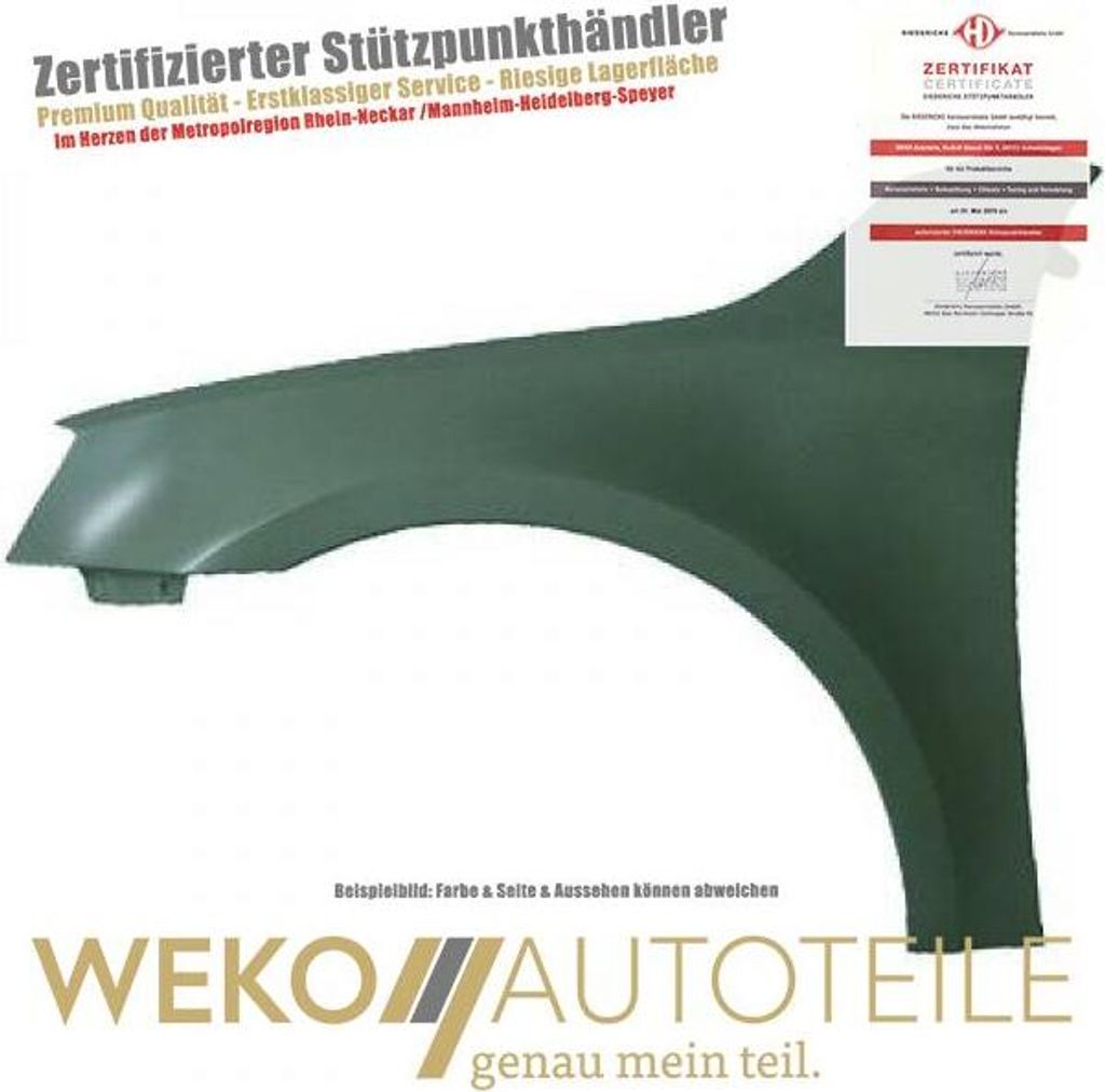 Kotflügel links DIEDERICHS 7832007 für SKODA