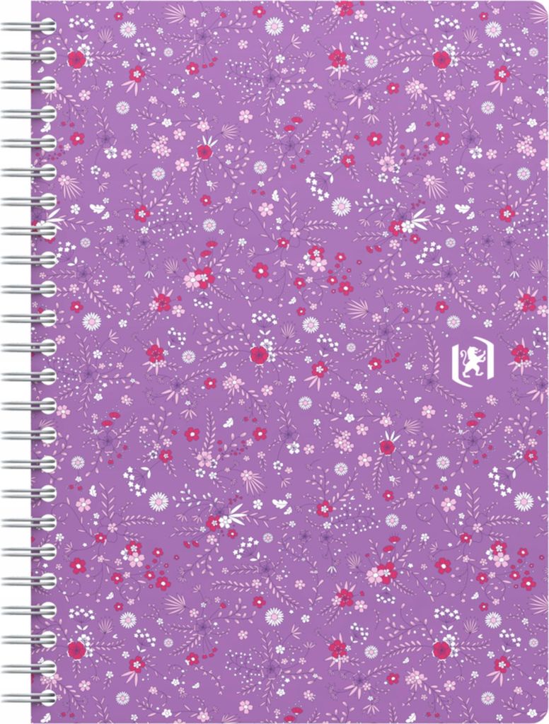 Blok Oxford Floral, A5, 60 listov, linajkový, mix farieb Produktbild 