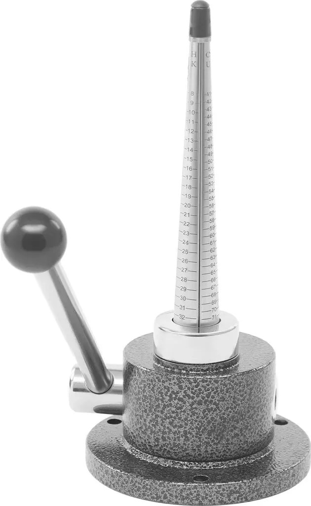 Utensili per gioielli - Allargatore/allungatore per anelli - Doppio bloccaggio - Base spessa - Acciaio - Diametro 13 cm - Altezza 28 cm - Peso 7 kg - Argento