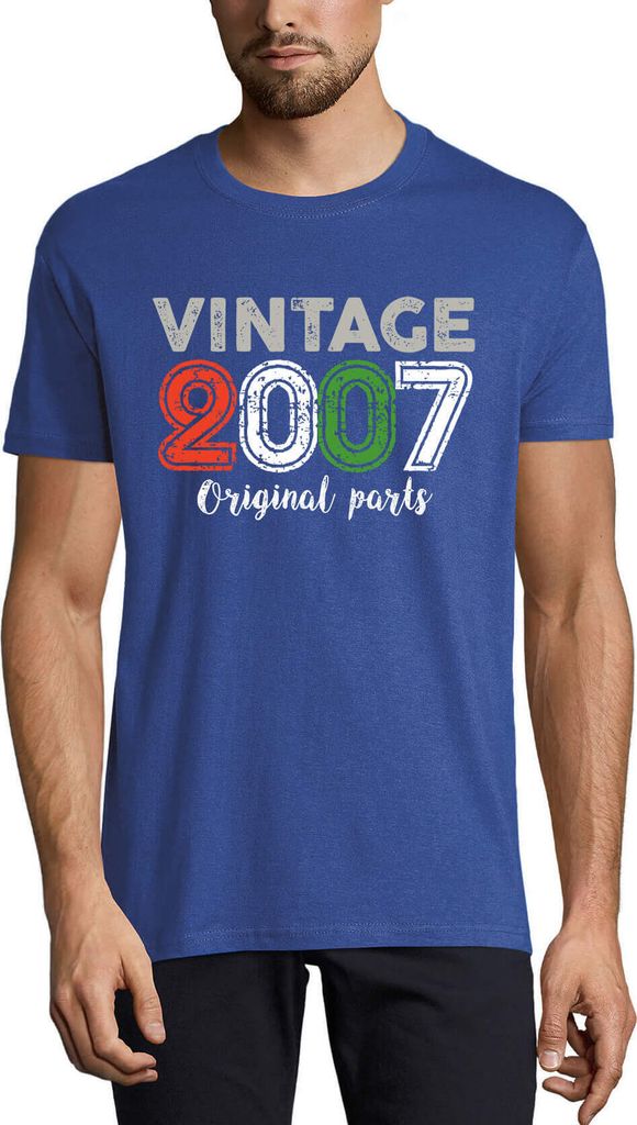 Herren Grafik T-Shirt Originalteile 2007 – Original Parts 2007 – Geschenk 17. Geburtstag Jahrestag 17 Jahre Jubiläum 17 Jährige Mann Jahrgang...