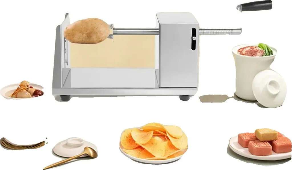 Set Di 2 Affettatrici A Spirale Manuali In Acciaio Inox Per Frutta E Verdura Patate Carote Cetrioli Ecc 96013379