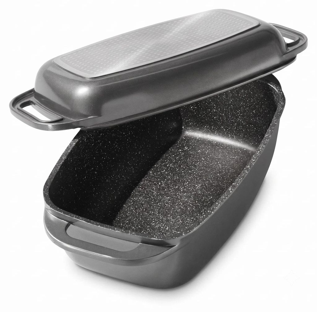 STONELINE® cocotte Gris 40x22 cm | avec couvercle Image du produit 