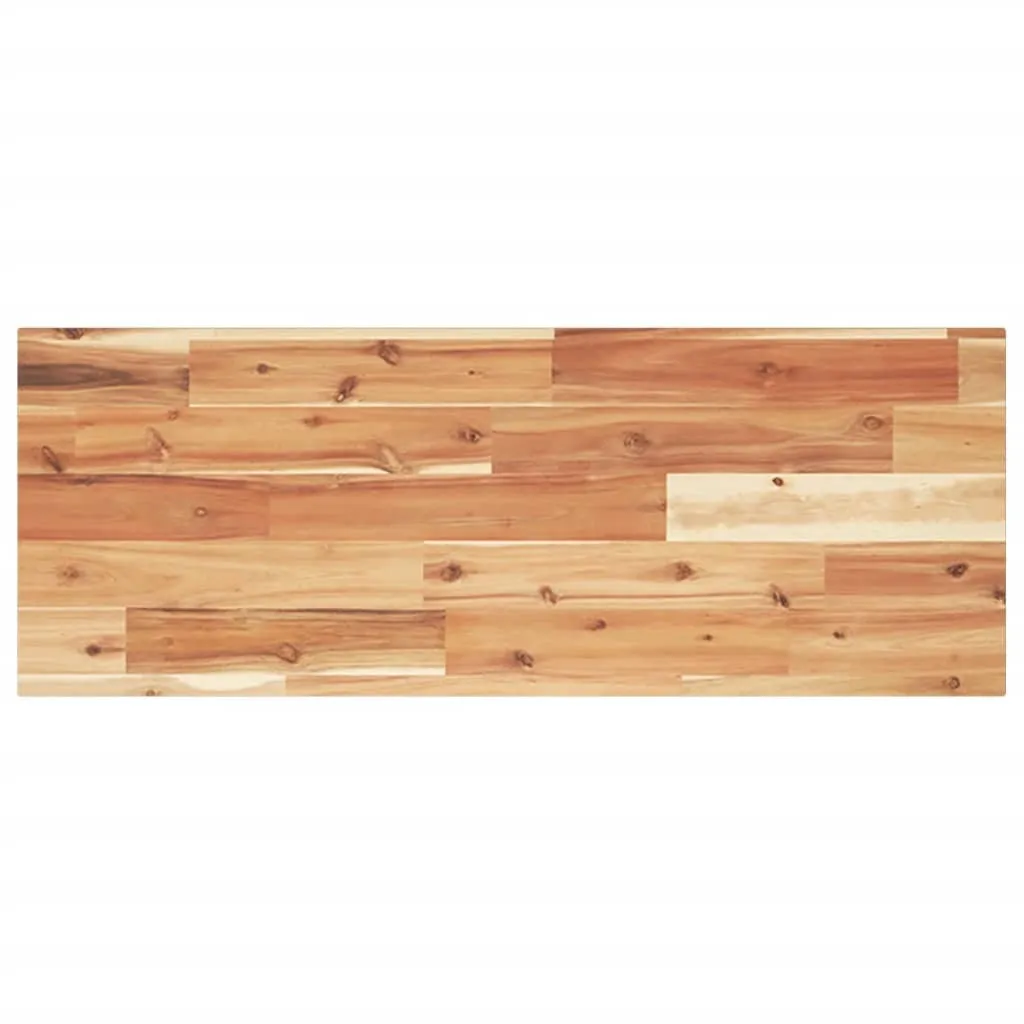 Mensola a Muro 100x30 cm Acacia Massello Design Moderno Olio