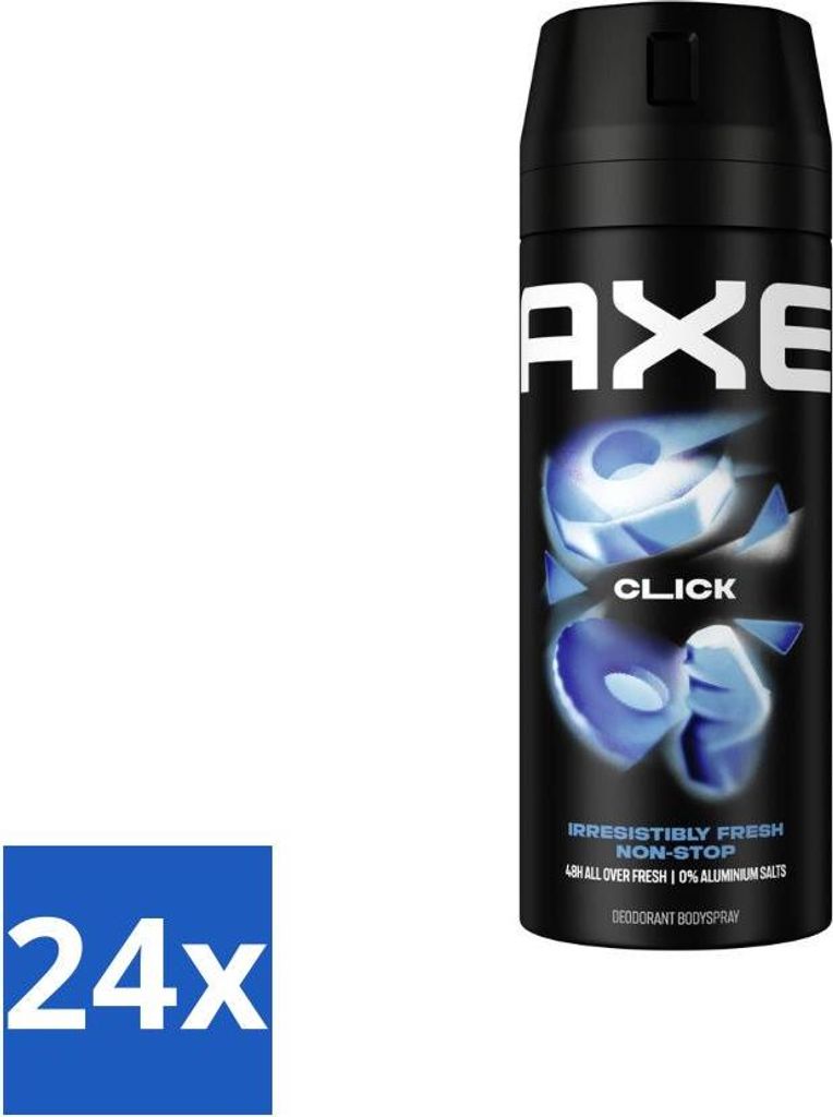 Ax Deodorant Körperspray Click 150 ml - Vorteilspack - 24 Stücke