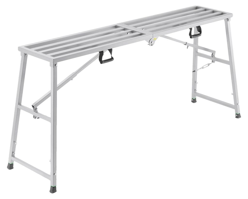 VEVOR werkplatform 900-1500 mm, inklapbare steigertrap van Productafbeelding 