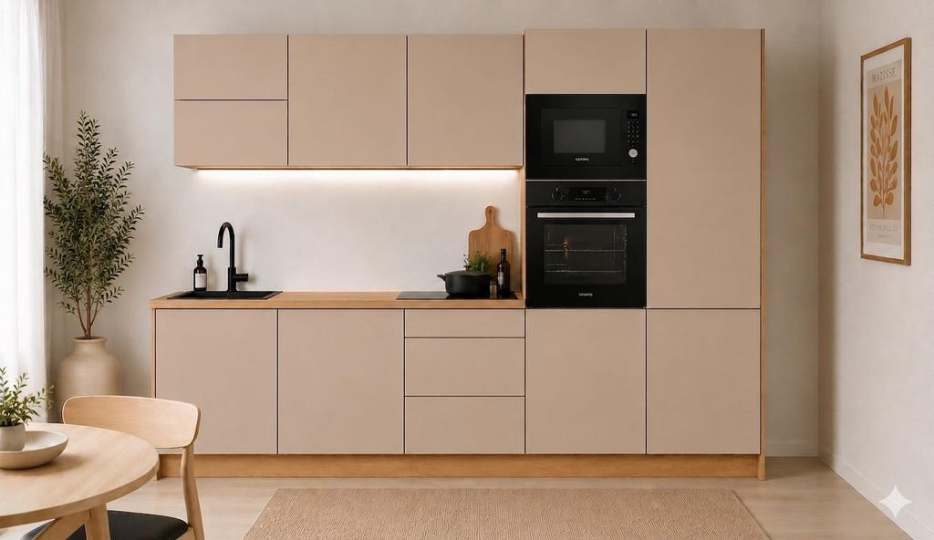 Küchenzeile 300 cm Modulküche Winkelküche Küchenblock Produktbild 