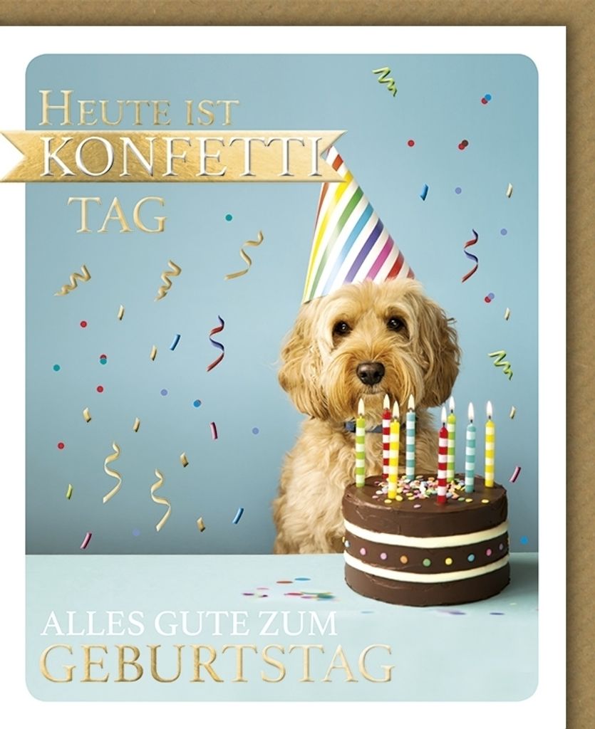 Geburtstag - Glückwunschkarte im Format 11,5 x 13,5 cm mit Umschlag