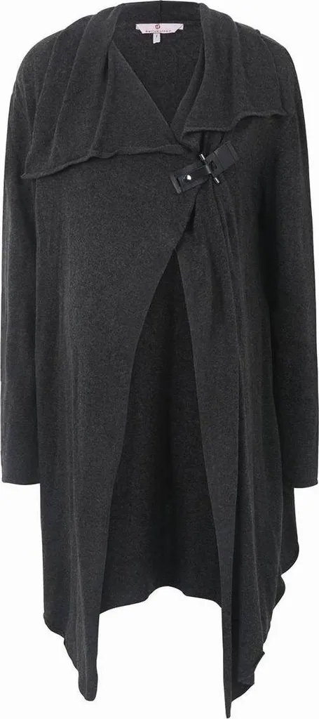 Gilet de maternité Bellybutton coloris graphite, vêtement femme doux