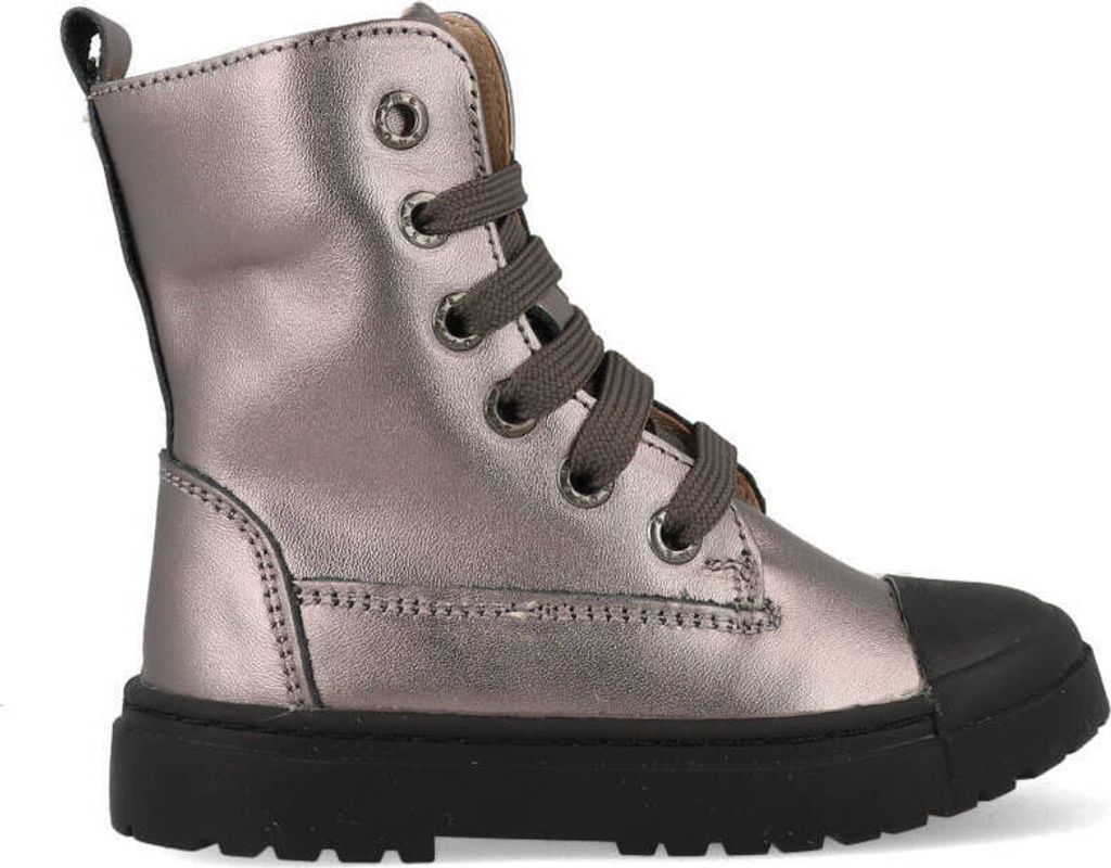 Shoesme Boot Biker SW21W001-A Silber-23