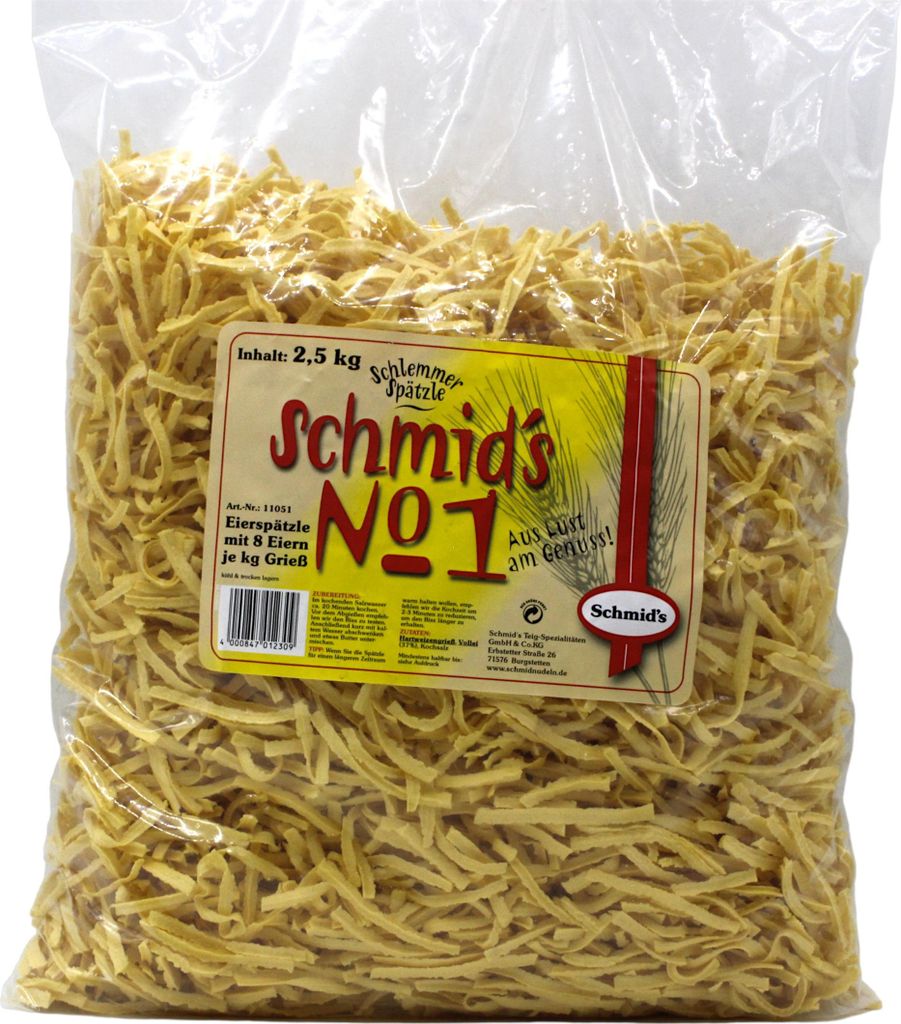 Schmid’s No.1 Čerstvé švábské špecle 2,5 kg – tradiční Obrázek produktu 
