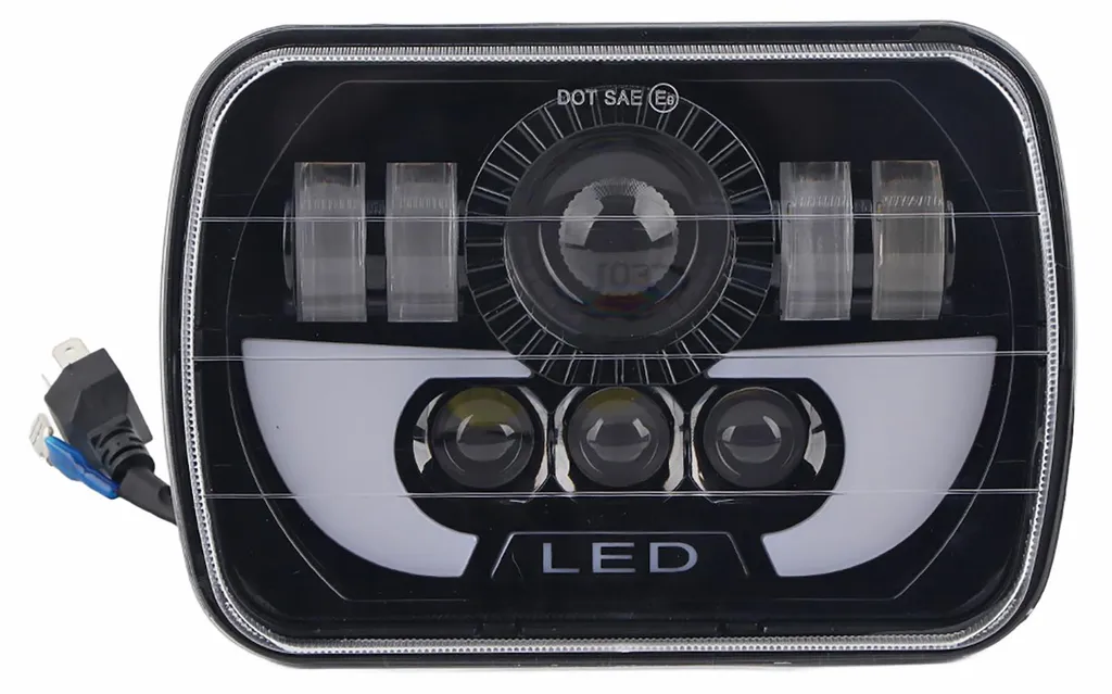 Phare LED 5x7 pouces 90W étanche pour remplacer éclairage faible