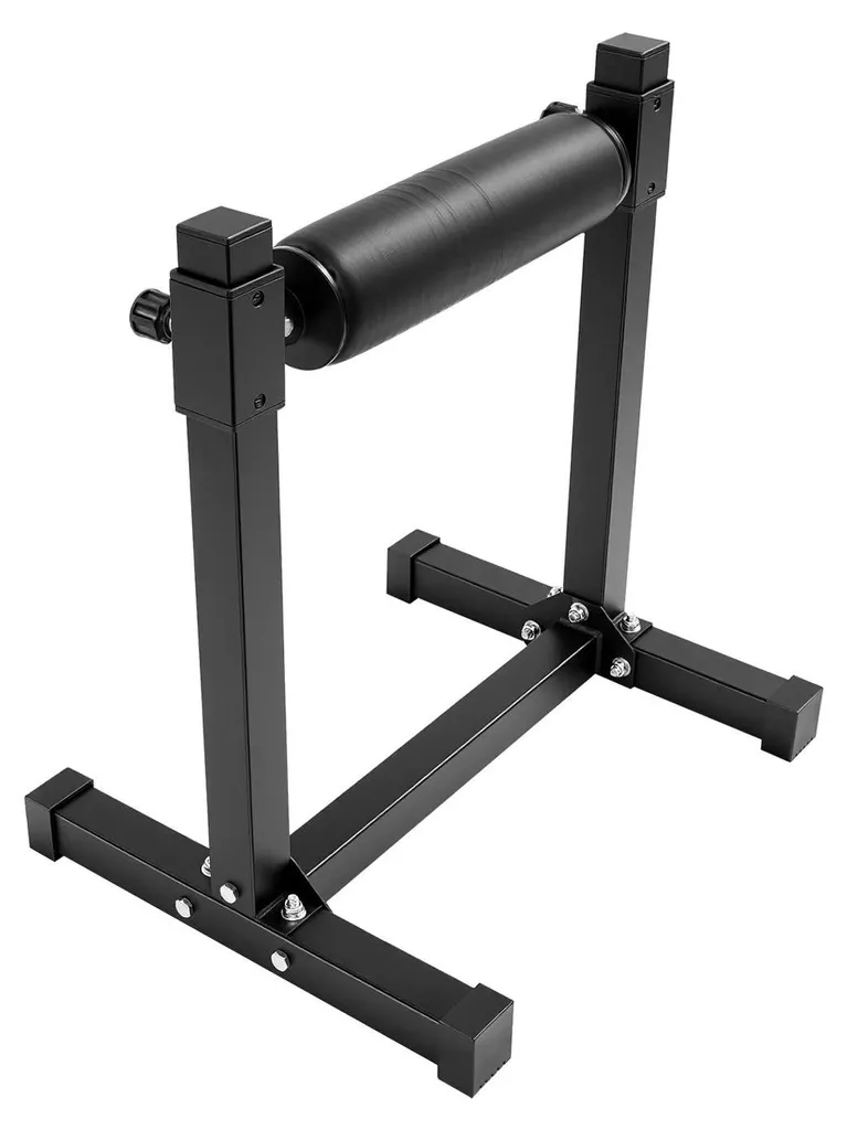 Support Split Squat avec rouleau mousse - Hauteur réglable et acier noir