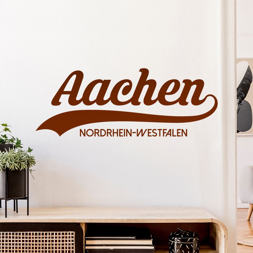Aachen Nordrhein-Westfalen Wandtattoo Wandaufkleber Wall Sticker - Dekoration, Küche, Wohnzimmer, Schlafzimmer, Badezimmer