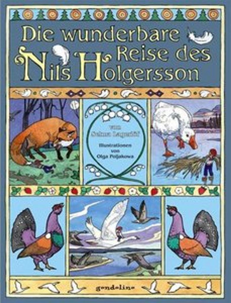 Kinderbuch Die wunderbare Reise des Nils Holgersson.