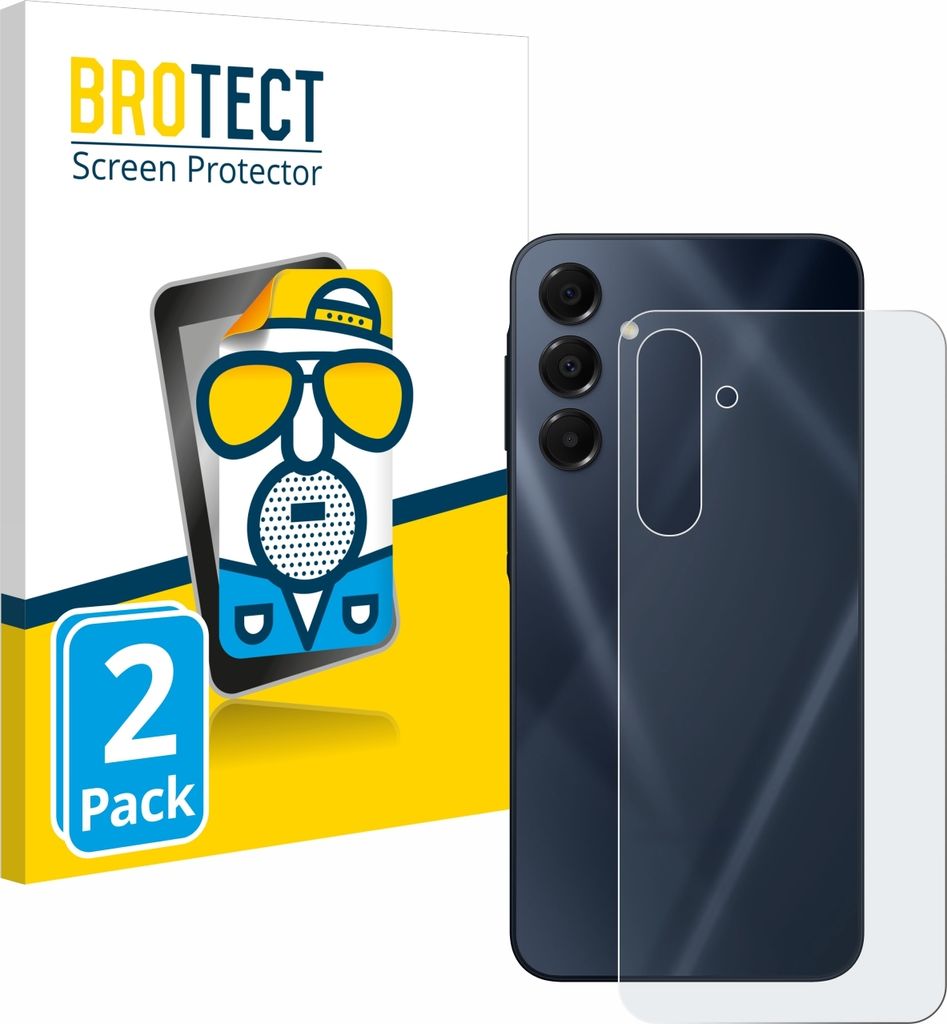 2x BROTECT Schutzfolie für Samsung Galaxy A16 5G (Rückseite) Displayschutz Displayschutzfolie Folie Matt Entspiegelungsfolie