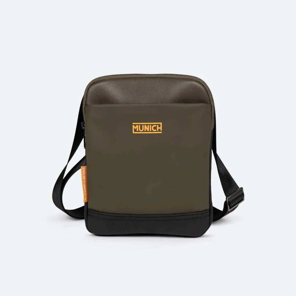 Petit Sac Bandoulière Homme Vert Munich 7113170m : Pratique et Robuste