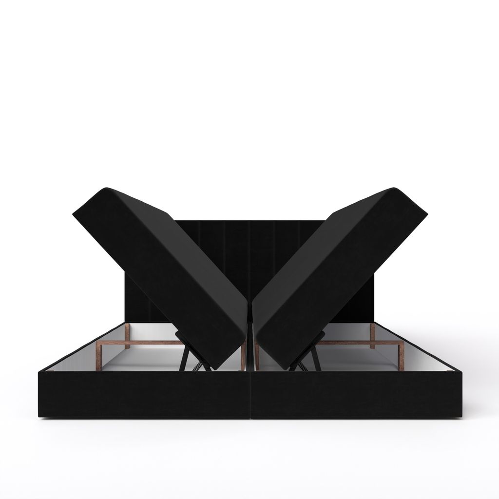 QLA Meubles Lit Boxspring Bergamo 200x200 avec 2 caissons Image du produit 