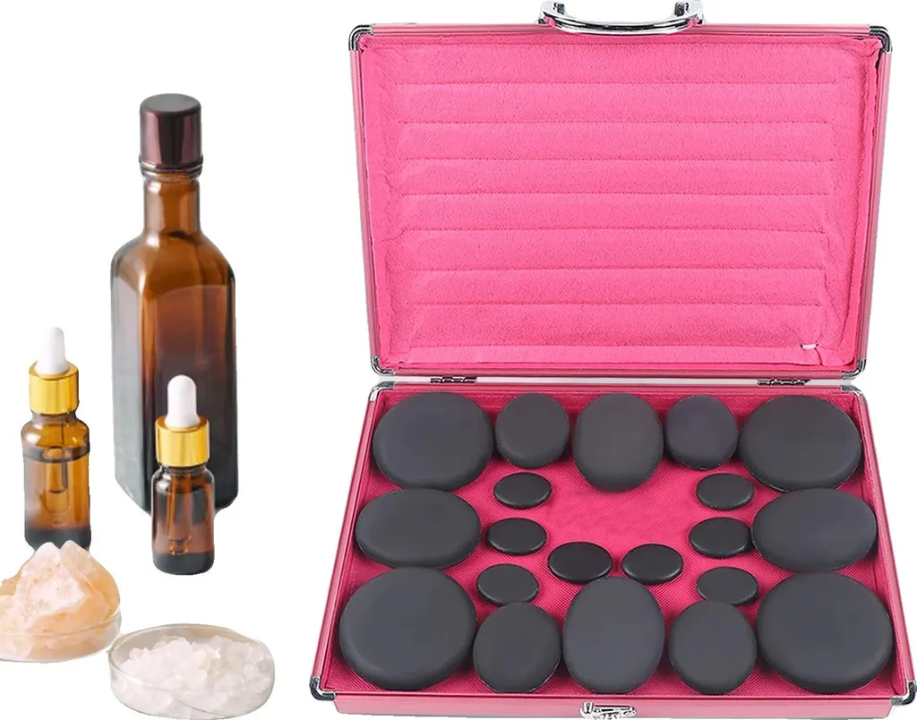 Pierre Basalte Massage Chaud Kit - Set de 220W pour thérapie