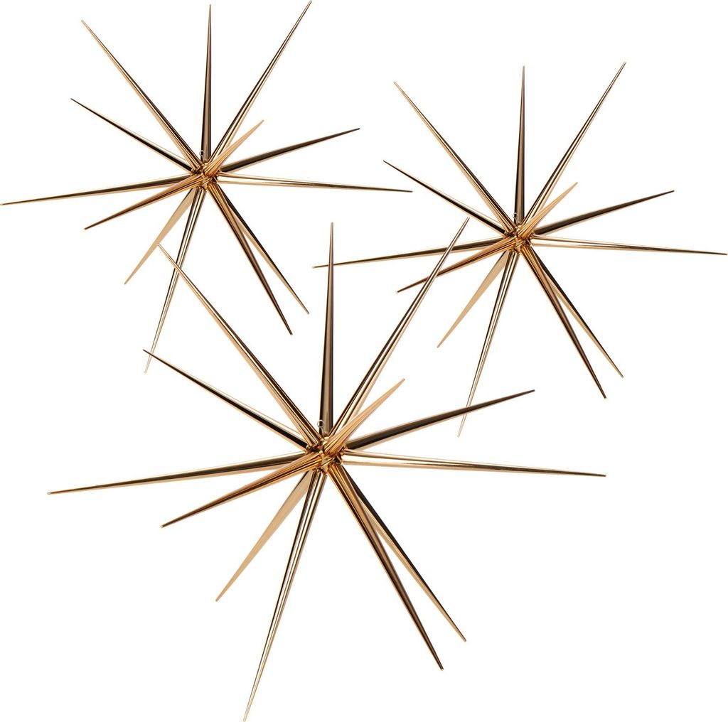 COM-FOUR 3x Weihnachtsstern zum Hängen - Deko-Stern für die Weihnachtsdekoration - Stern für Dekoration von Silvester, Hochzeit, Party
