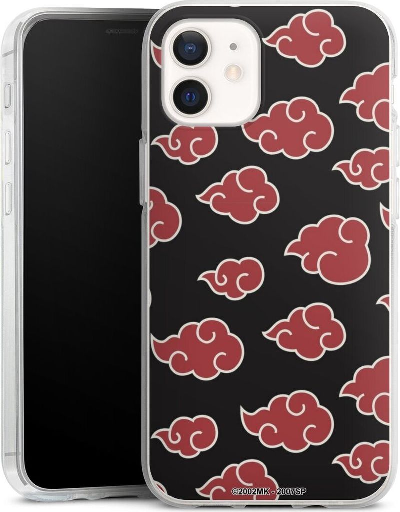 DeinDesign Handyhülle für Apple iPhone 12 Silikon Hülle Case Smartphone Schutzhülle Naruto Shippuden Offizielles Lizenzprodukt Akatsuki
