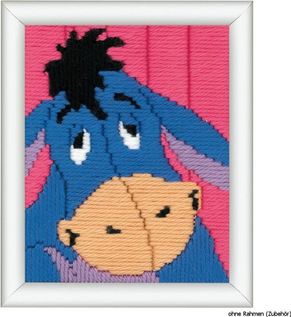 Vervaco Spannstich Stickpackung "Eeyore", Stickbild vorgezeichnet