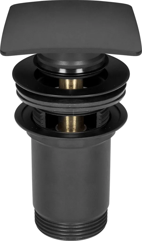 Tappo Quadrato Click-Clack Grande Nero 1 1/4