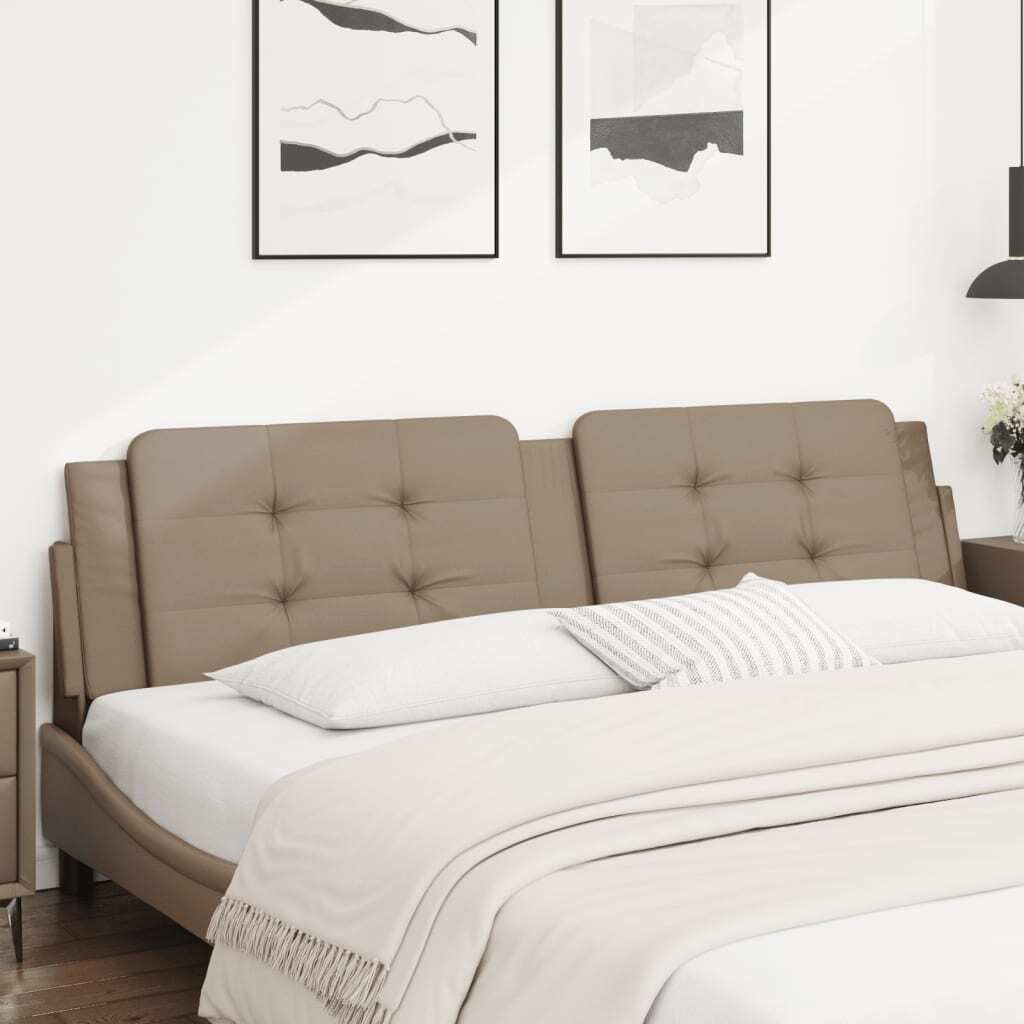"WINTER SALE"Kopfteil-Kissen - modernes Design - fürs Schlafzimmer - "Zadar" Cappuccino-Braun 200cm Kunstleder Promotion722950 - Kopfteile