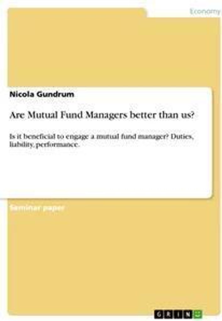 Are Mutual Fund Managers better than us?