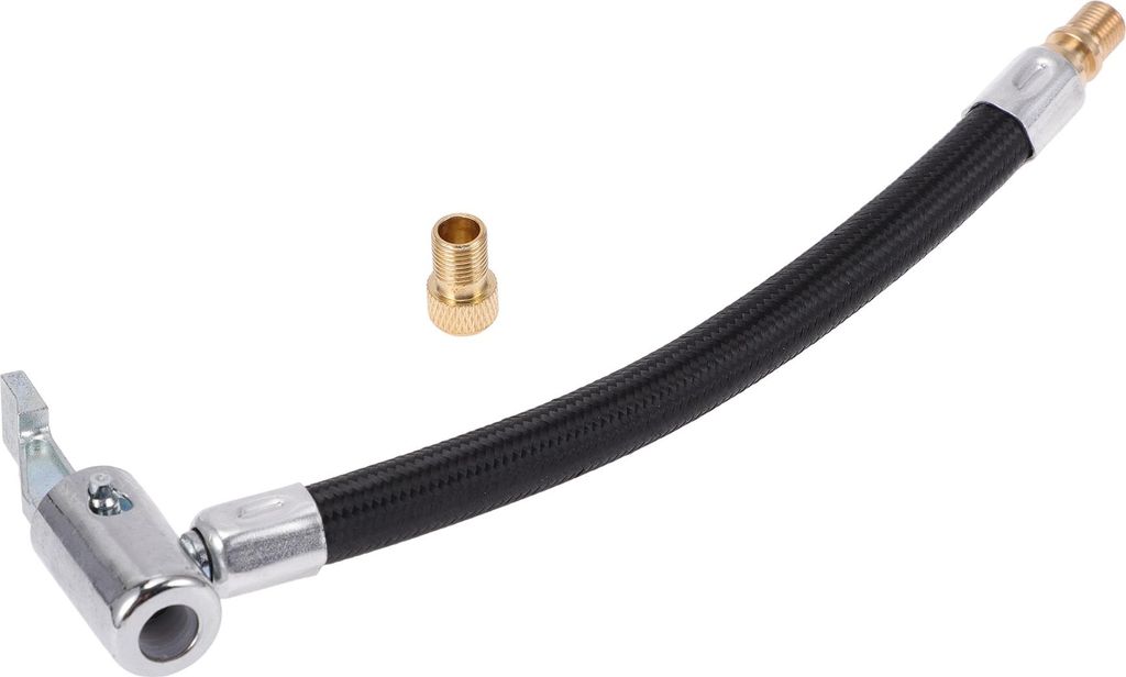 Reifenfüller-Verlängerungsrohr 7,09 Zoll M8x0,8 15,5 mm OD für Auto Motorrad Fahrrad Luftpumpe Verlängerungsschlauch Adapter Reifenventil mit A...
