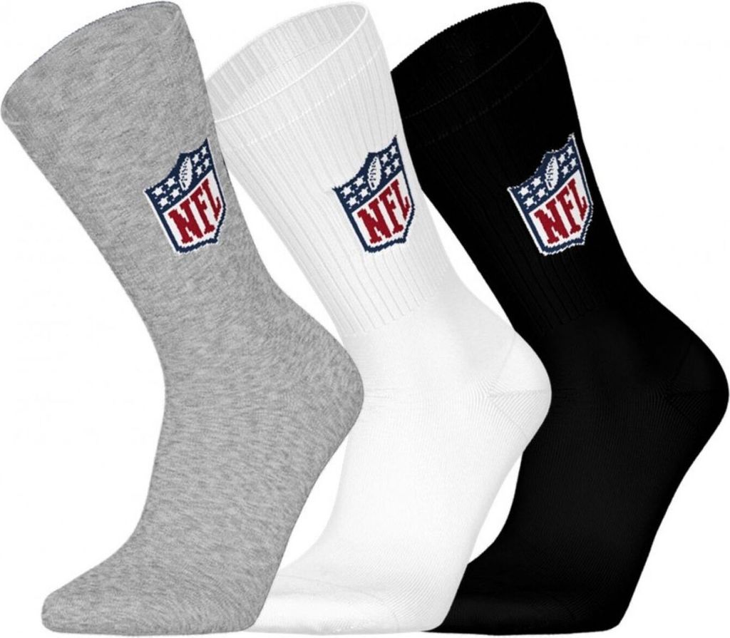 NFL Uni Crew Socken - SHIELD LOGO 3er Pack - 43-46 Produktbild 
