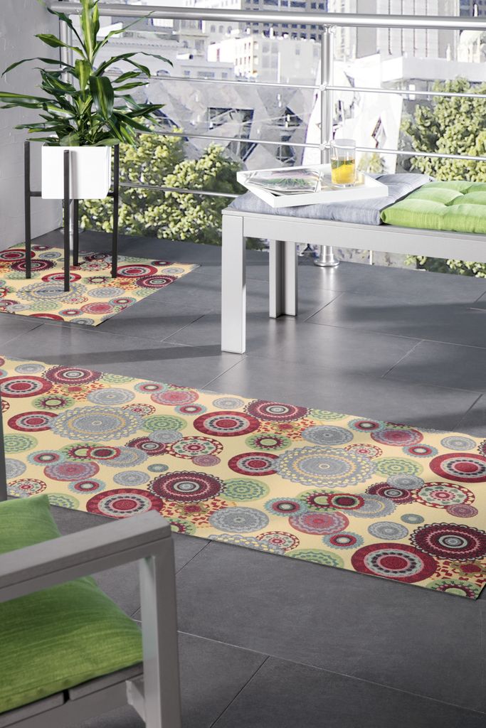 1 Mira Jacqu.Teppich Blume mod. 138/220 cm 138x220