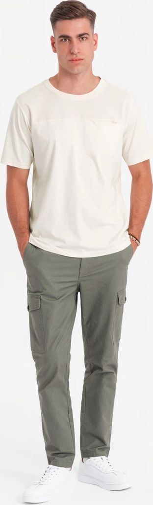 Ombre Clothing Kurzarmhemd für Männer Wirihana weiß XL