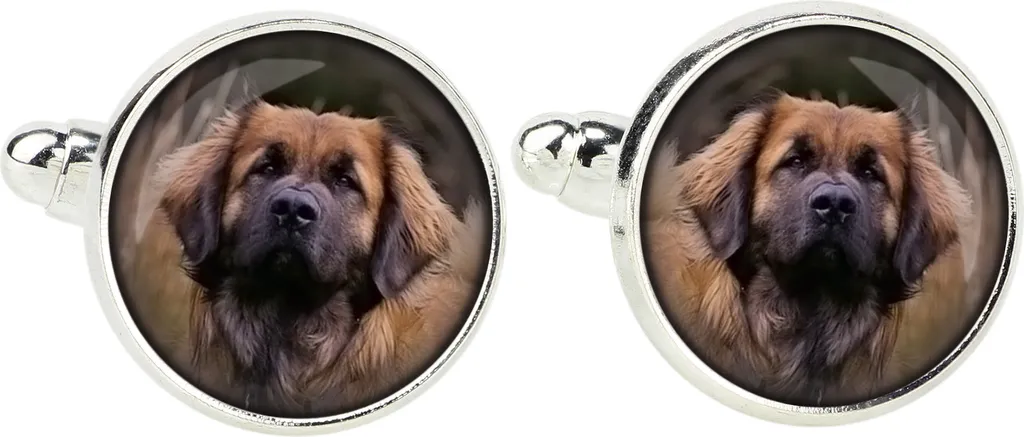 Gemelli Leonberger per Camicia Art-Dog - Gioielli Uomo Argentati