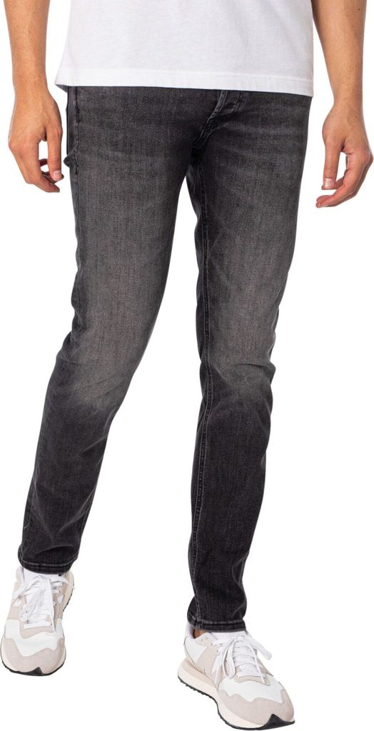 Jack & Jones 12159030, Schwarz, Grau, Jeans, Baumwolle, Produktbild 