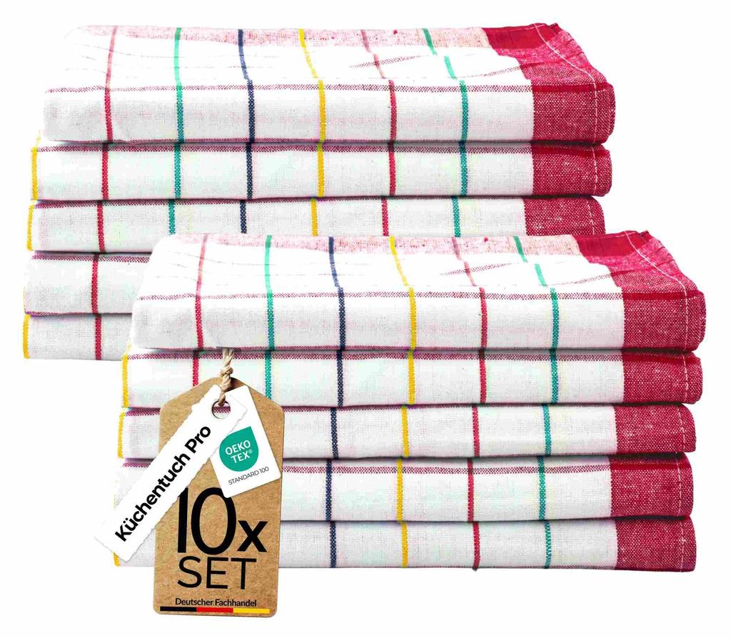 Utierky na riad Sterzbach Premium, 10 ks, kockované, 100 % Obrázok produktu 