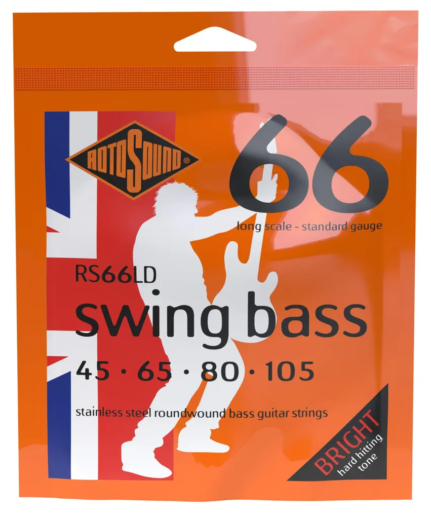 Cordes Basse Rotosound RS66LD en Acier Inoxydable au Son Brillant et Net