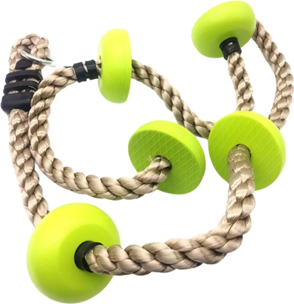 Fune con Nodi Verdi 2m per Arrampicata - Kit Palestra Fai-da-te - 6