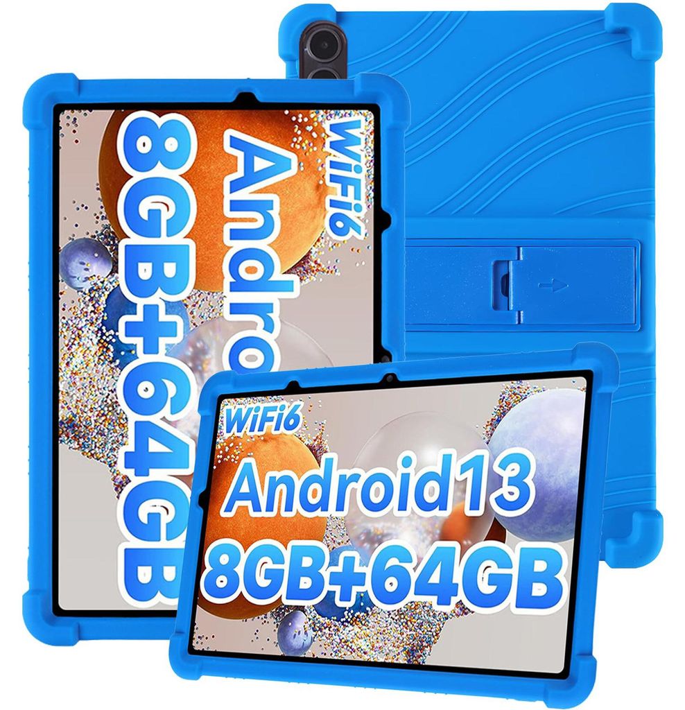 Tablet Hülle für Umidigi G1 Tab / G2 Tab / G3 Tab Ultra 10,1", Stoßfeste Weiches Silikon Schutzhülle mit Standfunktion Blau