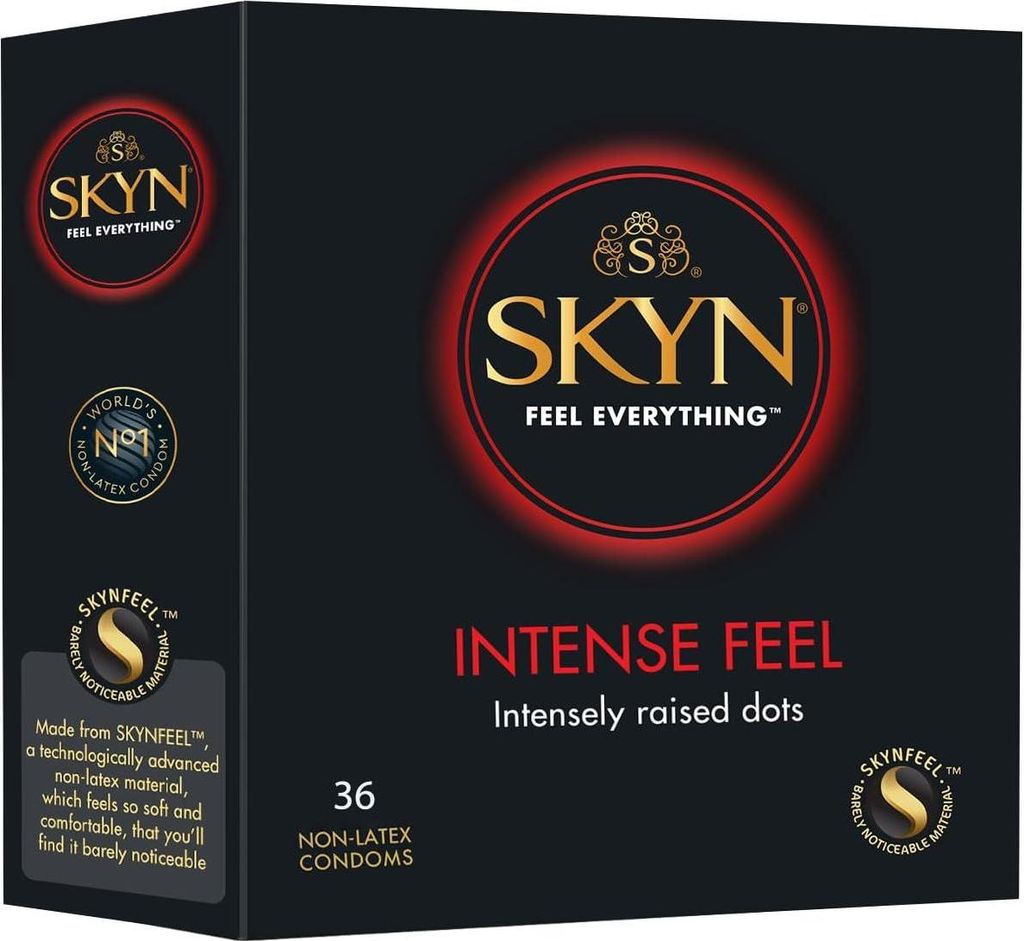 36 Stück SKYN Intense Feel Kondome mit Extra Starken Noppen Produktbild 