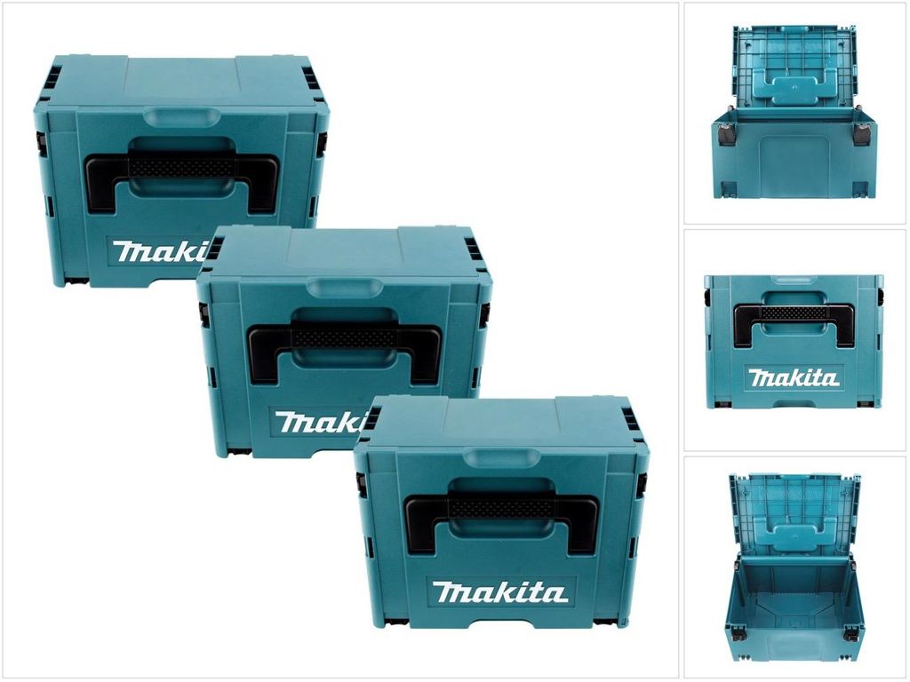 Makita MAKPAC Systemkoffer Gr. 3 im 3er-Set Produktbild 