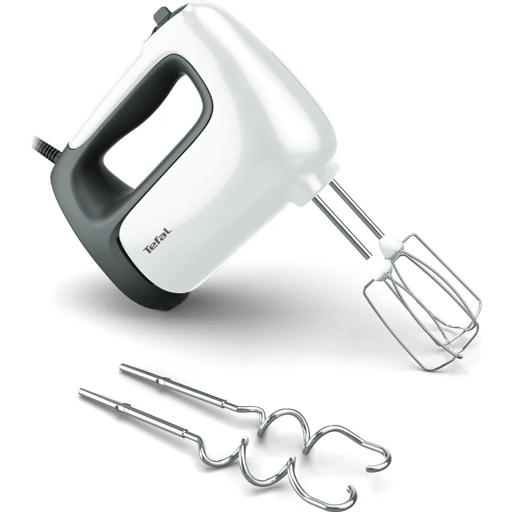 Tefal Prep'Mix+ HT4601 Batteur puissant 500W pour pâtisserie et pâtes