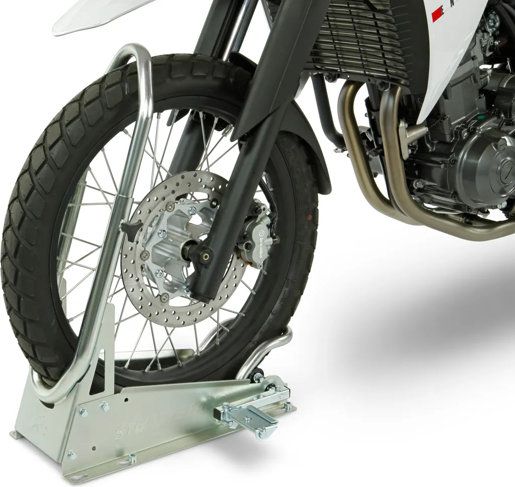 Acebikes SteadyStand Cross - Support Moto Fixation Sol pour Transport